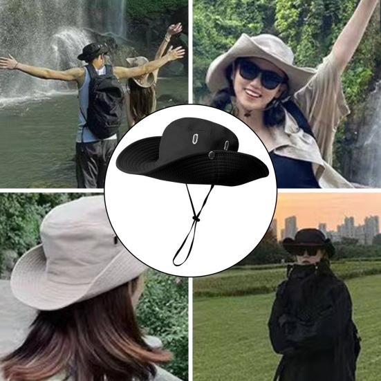 Шляпа от солнца с широкими полями для мужчин и женщин, дышащая шляпа с защитой от ультрафиолета UPF 50 +, летняя шляпа с защитой от солнца на открытом воздухе, рыбалка, пеший туризм, скалолазание, пеший туризм, садоводство, солнцезащитная шляпа
