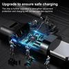 1 шт. Выдвижной кабель 3-в-1 USB Type C Micro USB 8-контактный для зарядки телефона, 110 см, 3A, быстрая зарядка, кабель USB C Amagi