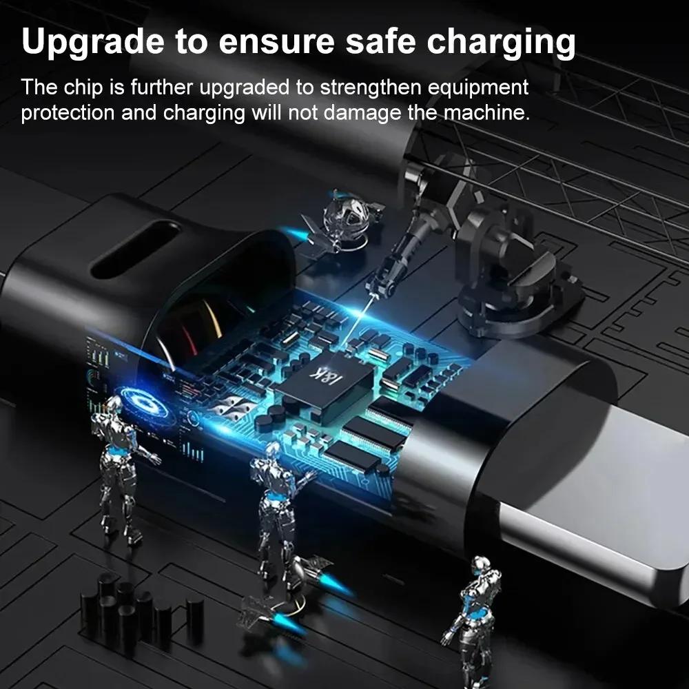 1 шт. Выдвижной кабель 3-в-1 USB Type C Micro USB 8-контактный для зарядки телефона, 110 см, 3A, быстрая зарядка, кабель USB C Amagi