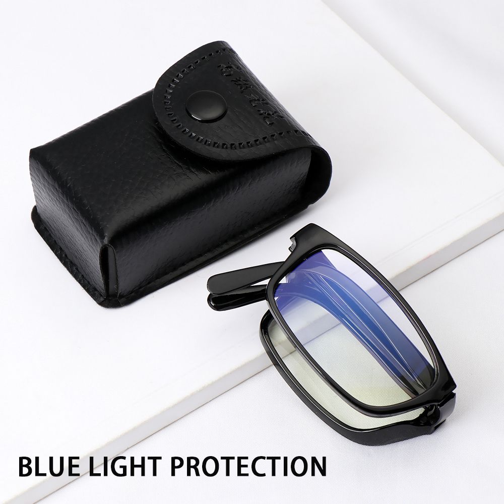 Blocking Anti-blue Light Glasses Foldable Reading Eyeglasses Folding Presbyopia Eyewear with Case