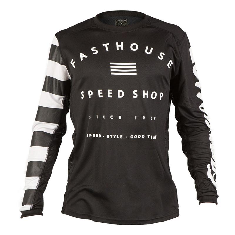 FASTHOUSE новый дышащий костюм с длинным рукавом speed-down, костюм для мотокросса, мотоциклетный костюм, костюм для велоспорта, быстросохнущая футболка мужская