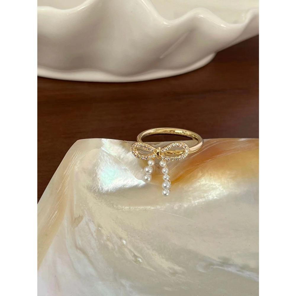 Французское ретро синее кольцо-бабочка, чувство дизайна, темперамент, личность, простое, холодное чувство, универсальное кольцо