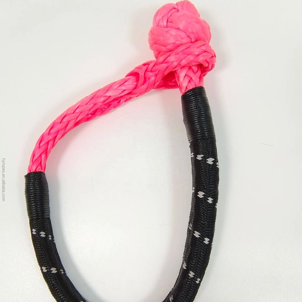 HYROPES 4WD Tow Rope Synthetic Soft Shackle Recovery Gear Emergency Rescue