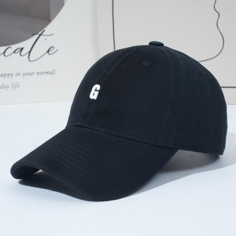 Шляпа Женская Мягкий Верх Буква Бейсболка Универсальная Увеличенная Углубленная Кепка от Солнца Солнцезащитная Кепка