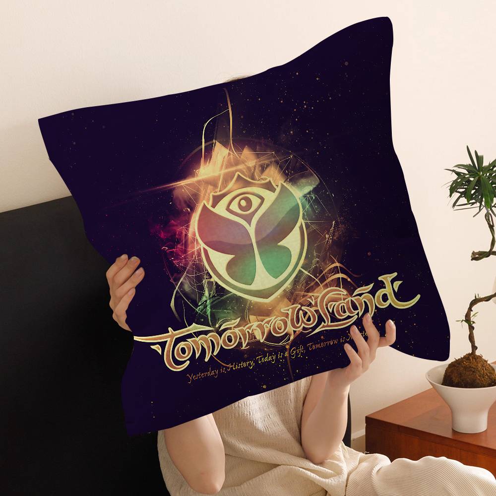 T-Tomorrowland Music Office Cushion Pillowcase Car Cushion Cover45X45Cm Lumbar Pillowcase Sofa Pillowcover