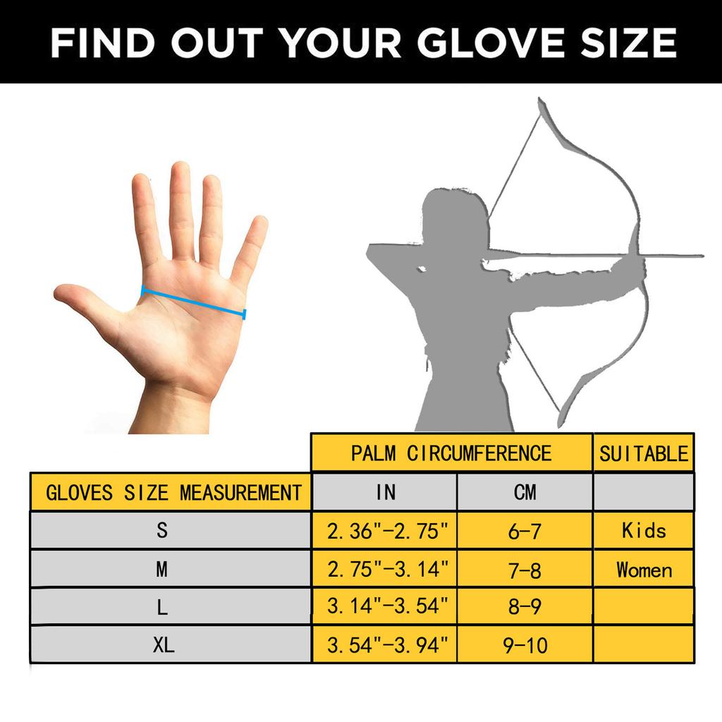 Перчатки для стрельбы из лука и перчатки для освобождения лука из искусственной кожи и коровьей кожи с защитой на 3 пальца S-XL для мужчин и женщин