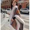 Меховая шаль, женский уличный наряд для осени и зимы, модный и стильный новый фасон, высококачественный шарф с утолщенной накидкой для женщин