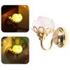 Doll House Model Mini Lighting Led Electronic Frosted Rose Wall Light