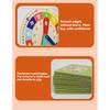 Wooden Clock Model Teaching Aid Learning Clocks with Cards Kindergartner Toy for Game Interaction Time Cogn