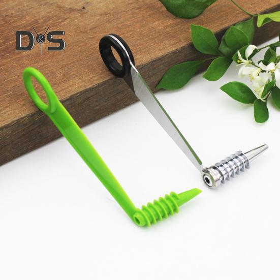 Спиральный овощерез из нержавеющей стали с вращением на 360 градусов для огурцов, моркови, картофеля, эргономичная ручка без BPA и острые лезвия, ручной винт