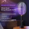 Electric Mosquito Swatter with UV Light, Rechargeable 3000V Electric Insect Killer for Indoor/Outdoor Home Garden Camping Travel