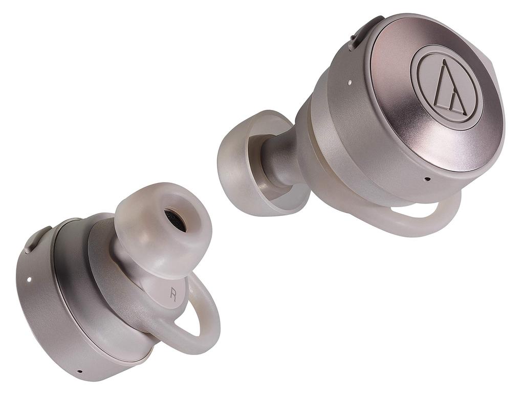 Audio Technica Полностью беспроводные наушники Глубокие басы Примерно до 45 часов воспроизведения Улучшенное качество связи Qualcomm Хаки KH ATH-CKS5TW