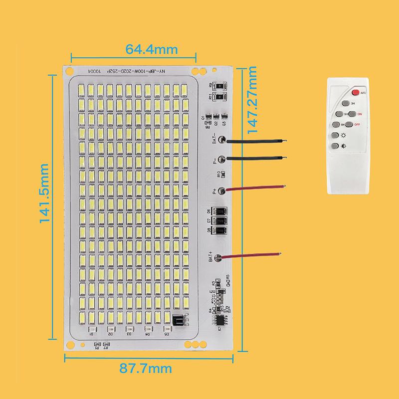 10 Вт-600 Вт Светодиодный уличный солнечный 2835 5730 Высокая яркость Шарик Проекционный свет Интегрированный источник света Световая панель