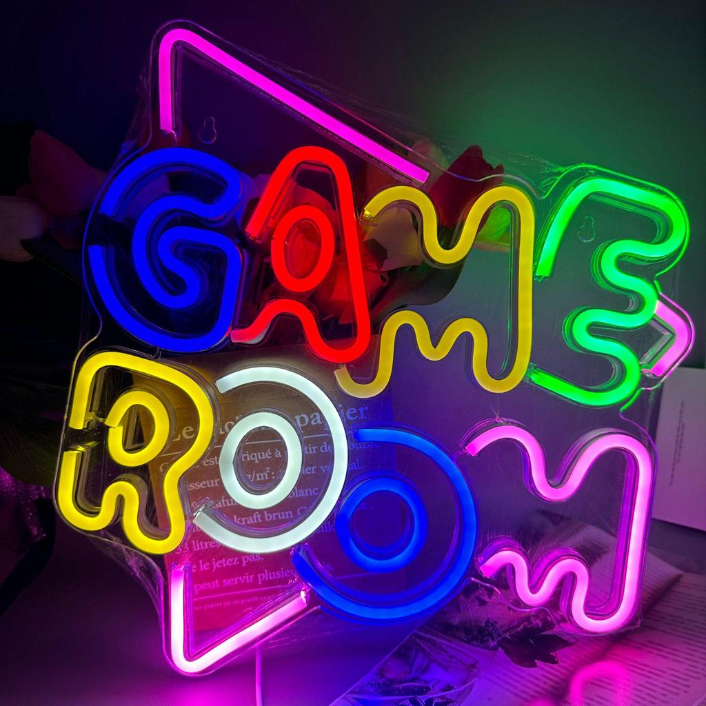 Светодиодная подсветка Neon Game Console Crown Bear Claw – Декоративная сетчатая подсветка Celebrity Mood Light