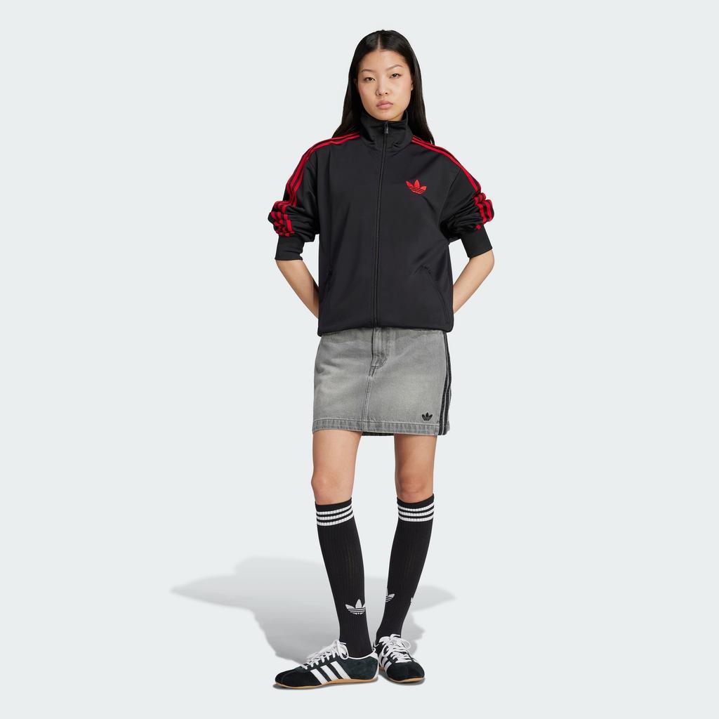 ADIDAS 3S Denim Mini Skirt - Washed Grey Denim / Jw2657