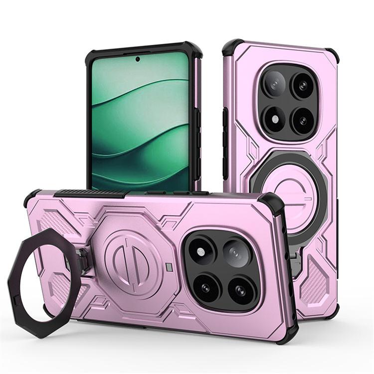 Магнитная подставка с поворотом на 360° Защитный чехол-броня для Xiaomi Redmi Note 15 14 Pro Pro+ Ударопрочный чехол военного класса