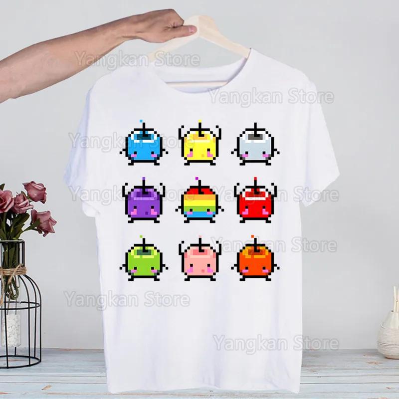 Футболки Stardew Valley Смешные Хип-хоп Летние Женские Мужские Футболки Уличная одежда Ульззанг Харадзюку Футболка