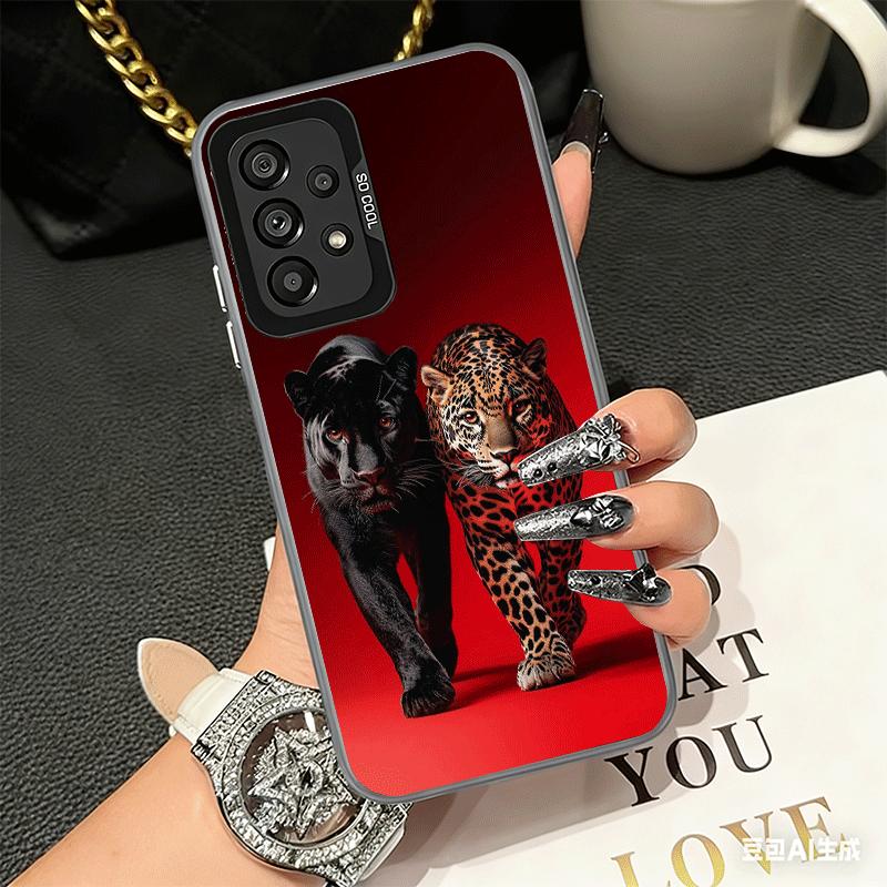 Black Panther Cool Animal Shockproof Phone Case for Samsung A17 A16 A15 A14 A37 A57 A36 A56 A26 A35 A55 A25 A34 A54 A24 A13 A23