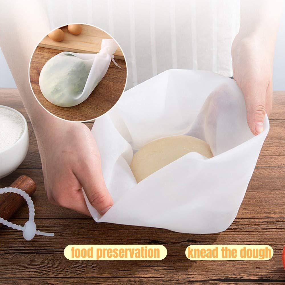 Food Grade Silicone Dough Kneading Bag Silicone Kneading Dough Bag Flour Mixer Bag Versatile Dough Mixer for Bread Pastry Pizza
