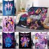 K-Pop Охотники на демонов Подарки для фанатов Одеяло Аниме Фланелевое Плед Одеяло Подходящее для дома, отдыха, кемпинга, путешествий Многофункциональное одеяло