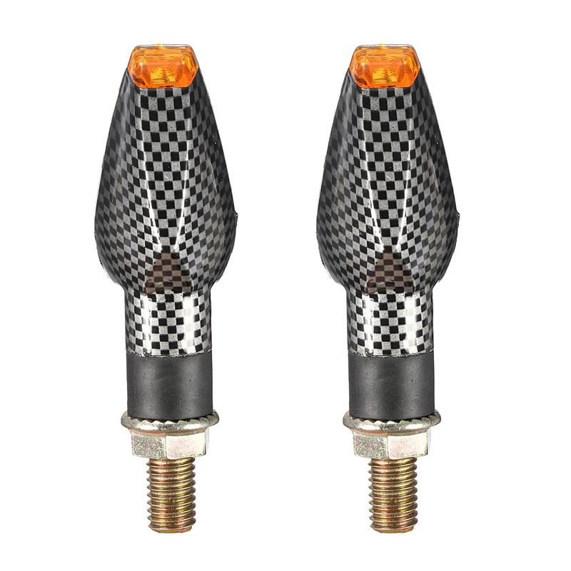 Светодиодные указатели поворота для мотоцикла, 12 В, янтарная мигалка, водостойкая сигнальная лампа, болт для Honda