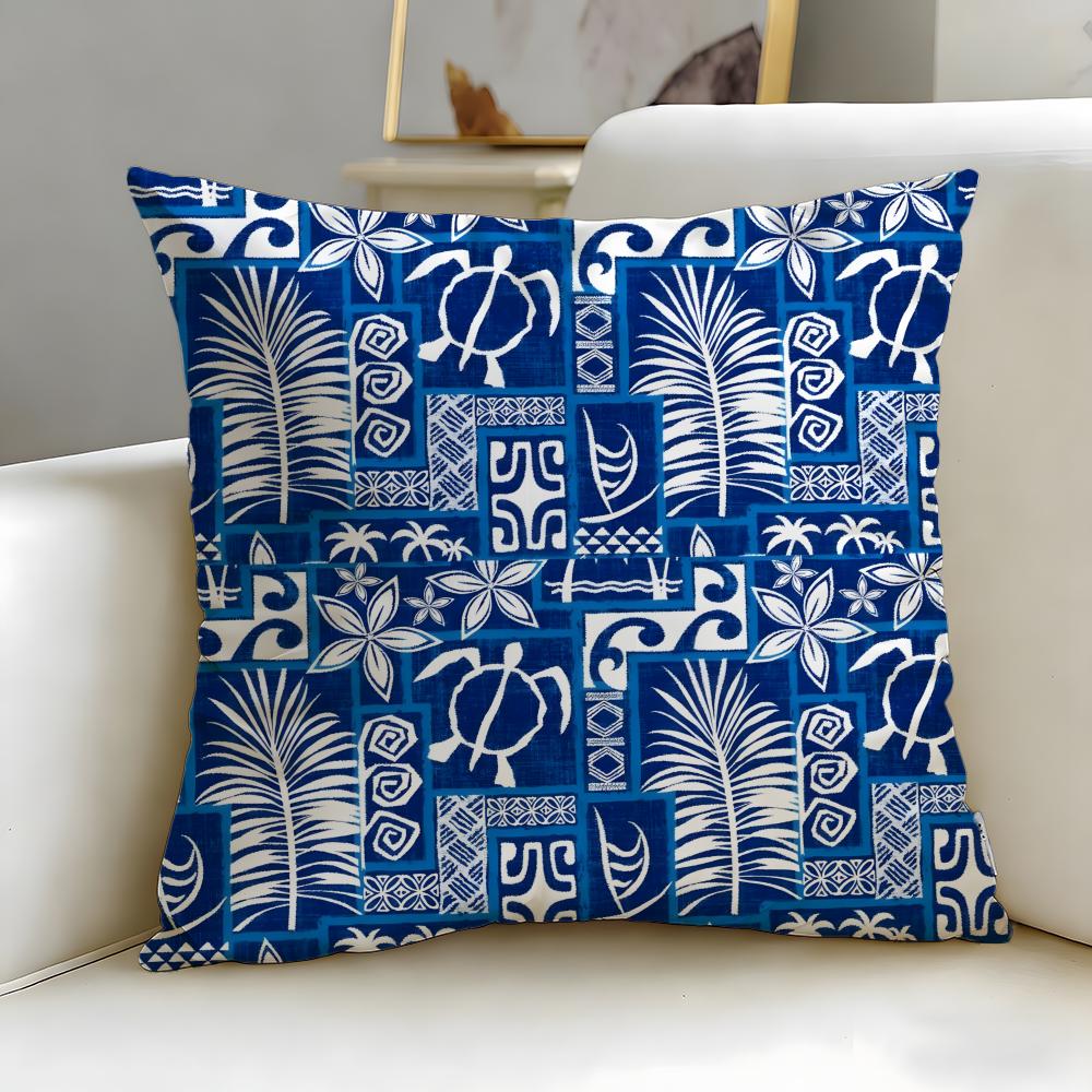 Creative Print Cushion Cover Soft EasyWash Pillow Case Versatile for Couch Bed Travel and Office