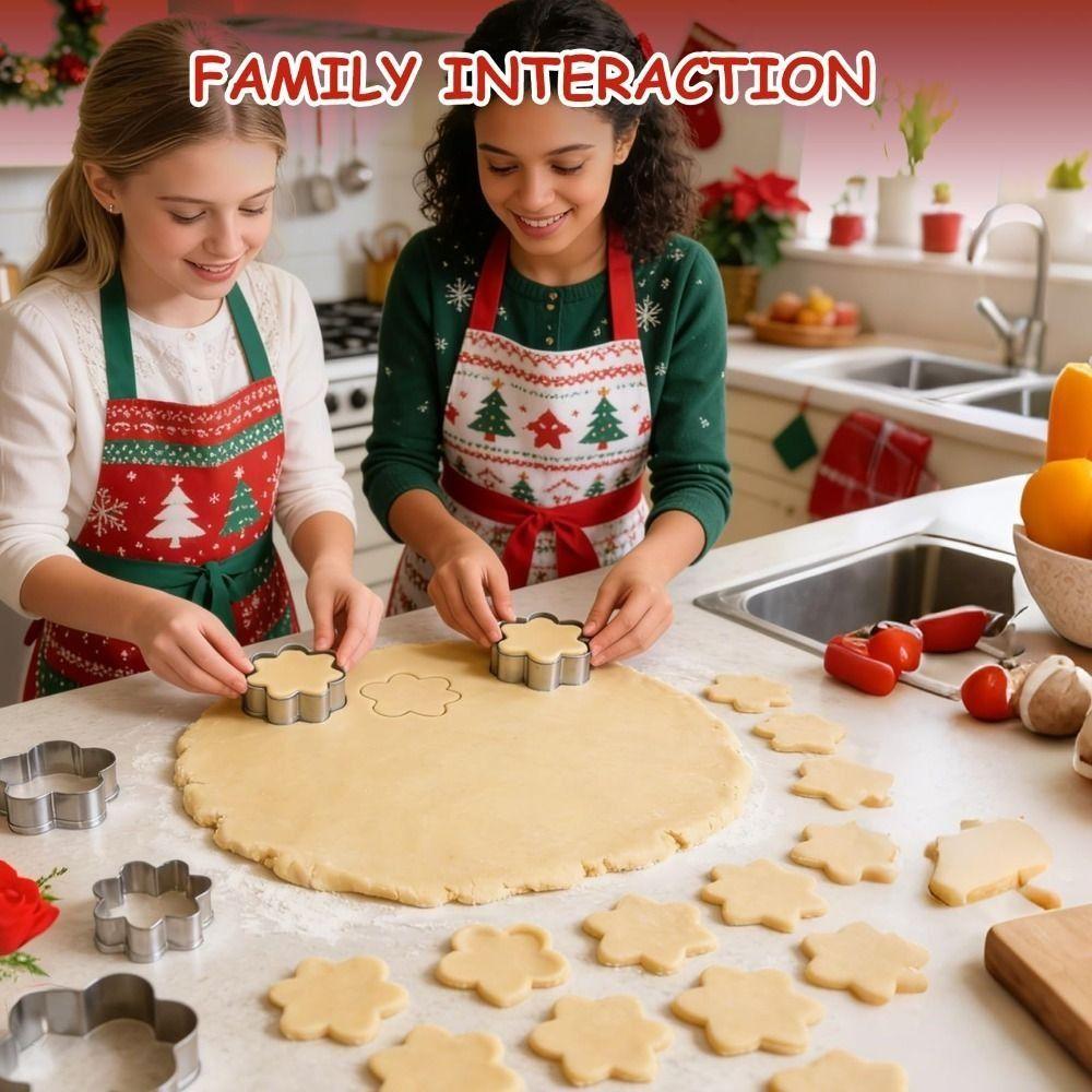 5Pcs Stainless Steel Heart Cookie Cutter Set Heart Shaped Pastry Cutters  Cookie Making