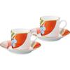 Coffee Cup & Saucer (Pair Set) 125cc Frank Lloyd Wright March Balloons Bone China (WP59881/4947)
