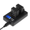 Portable LCD Dual Battery Charger for GoPro Hero 3 3+ AHDBT-201 AHDBT-301 Camera