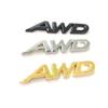 1 шт. 3D Металлический Логотип Буквы AWD Эмблема на Багажник Автомобиля Значок на Крыло Наклейка