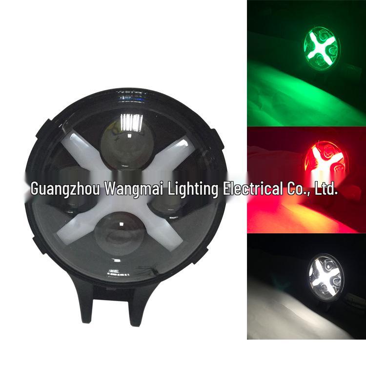 60W LED Headlights with X-Shaped Design for Jeep Wrangler Front Bumper