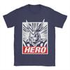 Винтажная футболка My Hero Academia Boku No Hero Academia All Might.png Мужская с круглым вырезом и коротким рукавом Одежда Хлопок Летние топы