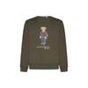 Polo SS23 Cartoon Bear Pattern Printed Crew Neck Pullover Long Sleeve Sweatshirt Men Sweatshirt Brown 710853308-027