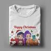 Men's T-Shirt Kpop Demon Hunters Huntrix Merry Christmas Vintage Cotton Tee Shirt Short Sleeve  T Shirt Crewneck Tops Summer