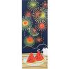 Hamamonyo Illustrated Hand Towel Watermelon Fireworks
