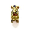 Latest Gemstone Work Brass Ganesha Mouse Holding Oil Lamp Diya, Standard, Pack of 1