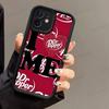 Силиконовый мягкий чехол для телефона Cherry Drink D-Dr-P-Pepper для iPhone 17 16 14 13 12 11 15 Pro Max Plus Air Cover
