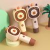 Милая выдра с веером. Портативный электрический вентилятор с питанием от USB. Мультяшный настольный маленький вентилятор.
