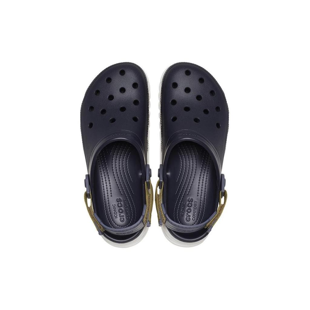 Crocs Breathable Comfortable Clogs Unisex Footwear Deep-Blue White 208776-4LH