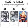 Christmas Santa Claus gift pearl painting art painting kit handmade diy home decoration painting