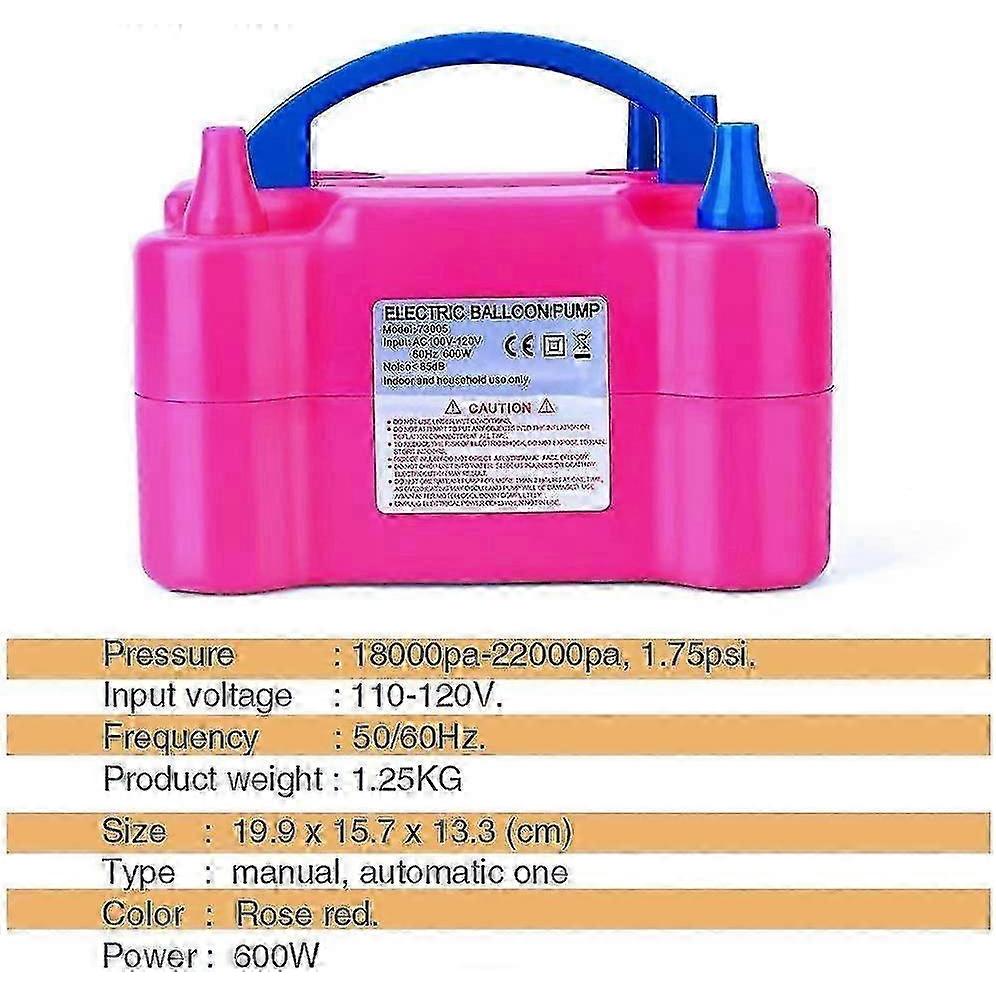 Balloon Pump Electric Balloon Air Inflator Automatic Blower Pump 25-26 less