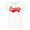 Red Canada Varisty Women's T-Shirt Canadian Pride Maple Leaf Shirt