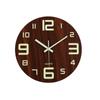 Luminous Wall Clock Wooden Silent Non-Ticking Kitchen WallClocks For Indoor Outdoor Living Room Watch Home Modern Art