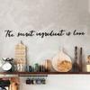 The Secret InGredient Is Love/Please Seat Yourself/This Is Us Modern Black Metal Wall Home Decor Hanging Wall Art For Home Decoration