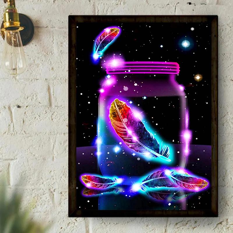 5D DIY алмазная живопись дельфины и колокольчики Алмазная вышивка набор крестиков полный горный хрусталь мозаика домашний декор подарок