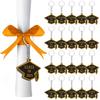 10 Pcs Class of 2025 Keychain Rubber Graduation Keychain Grad Cap Charm Key