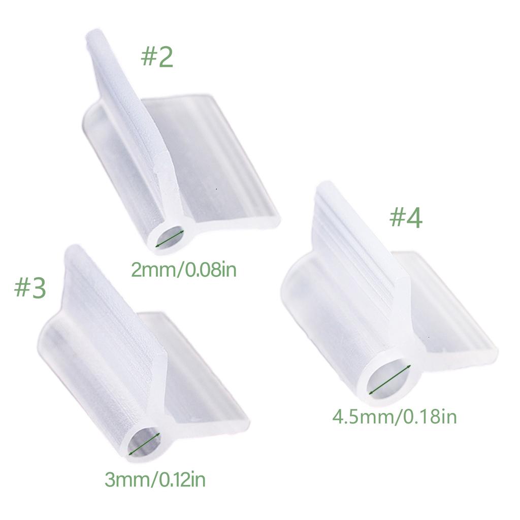 20 шт. Клипса для прививки растений Клипса для прививки рассады томатов Зажим для прививки баклажанов Мини-прозрачный Прививка цветущих растений