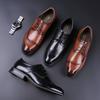 New Four Seasons Casual Single Shoes Dress Leather Shoes Men's Leather Lace-Up Gentleman's Office Banquet