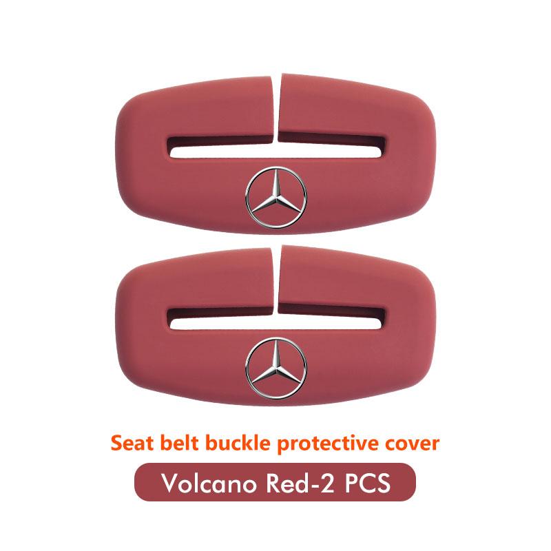 CQO1 Car Seat Belt Buckle Cover Anti Scratch Protector Interior Cover For Mercedes Benz CLK GLC W212 C200 C300 W203 W204 W205 W169