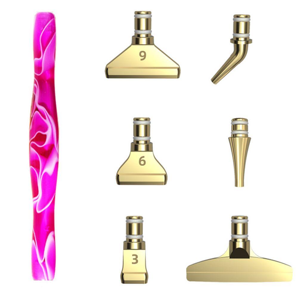 Вышивка крестиком, алмазная ручка для рисования из смолы, сменные головки для ручек из сплава, точечная дрель, ручка с несколькими россыпями